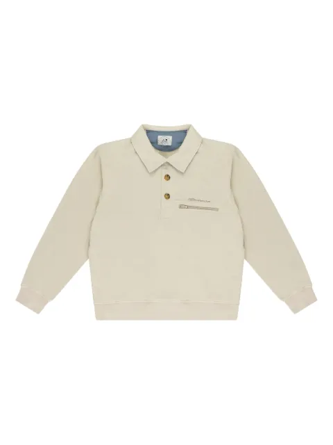 Aimé Leon Dore Stadium fleece "White" polo shirt White ALDMOTW0004