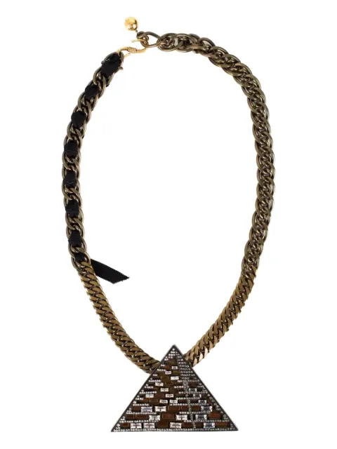 Lanvin Luxor Pyramid necklace Brown AW3Y9HNUMP8A