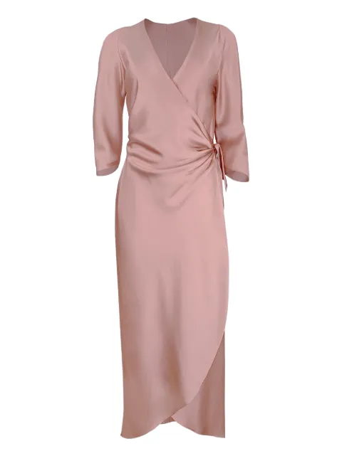 Peter Cohen V-neck wrap dress Pink 3091HSPEN