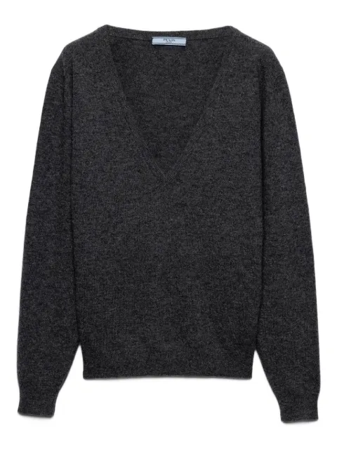 Prada cashmere V-neck sweater Grey P24V2DSOOO18DU