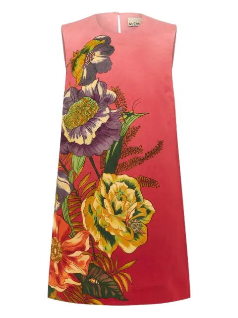 ALEMAIS Inez floral-print sleeveless mini dress Pink 5224DPNKOMBRE