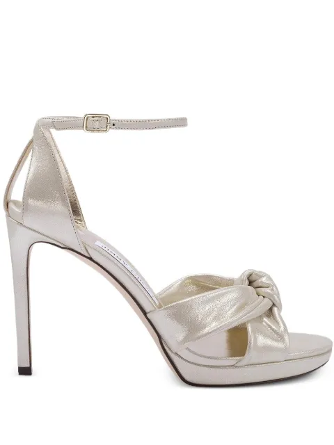 Jimmy Choo 100mm Rosie sandals Silver J000178283LTSOFTGOLD