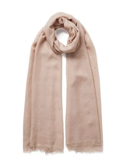 Jane Carr The Crystal scarf Neutrals 2401184307