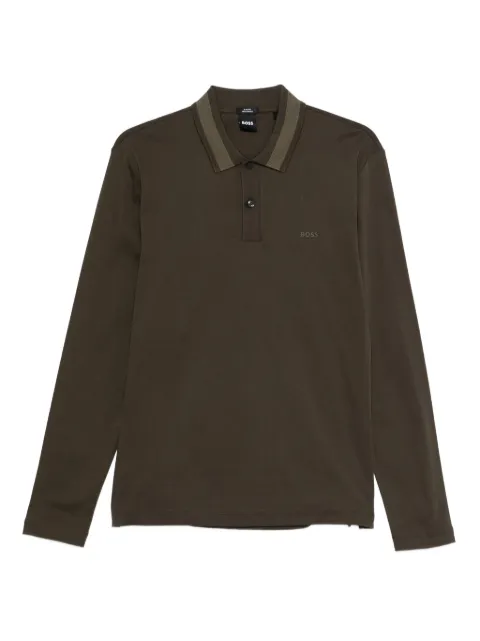 BOSS long-sleeve polo shirt Brown 50549257