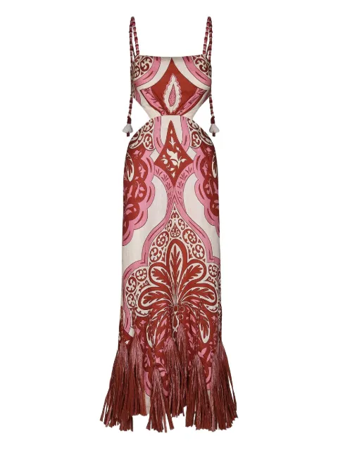 Johanna Ortiz Counter Rythym dress Red PT02941ECRURDPNK