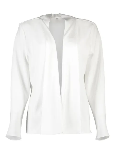 Peter Cohen open-front long-sleeve cardigan White 4074TCWH