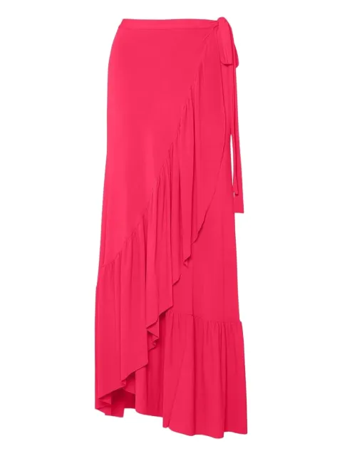 ERES Julia ruffled pareo skirt Red 24230223E0121023E