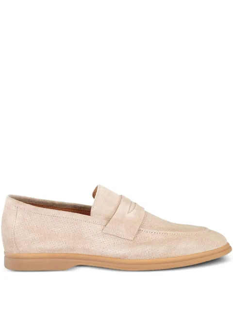 Eleventy perforated suede loafers Neutrals I77SCAI10SCA0I01503