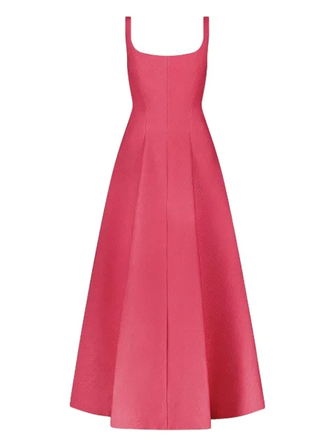 Lela Rose scoop-neck midi dress Pink PF259370BERRY