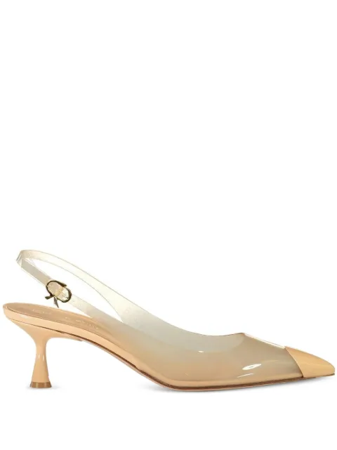 Gianvito Rossi 55mm Vernice pumps Neutrals G9551155LACGSVNUNU