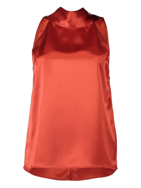 Galvan London halter-neck bow-detail blouse Red TS6000162