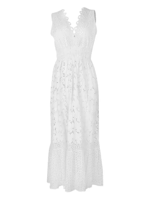 Temptation Positano Belice broderie-anglaise dress White BELICEBIANCO