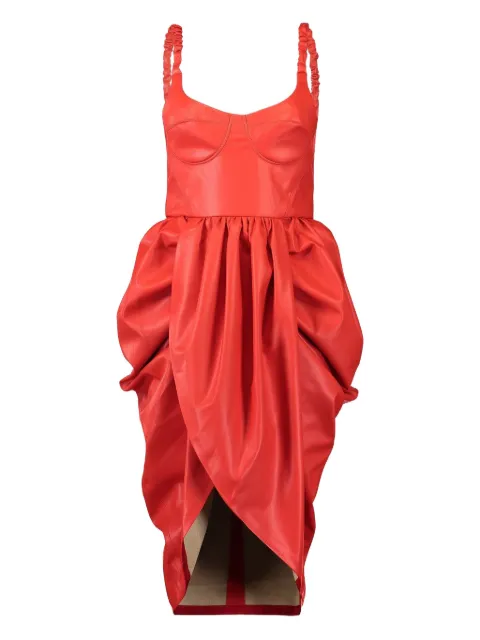 Stella McCartney bustier ruched mini dress Red 6A05063BU3936309