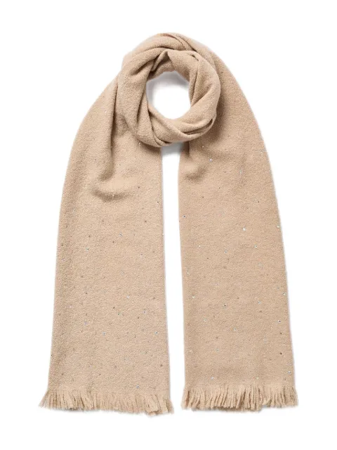 Jane Carr The Krug fringed scarf Neutrals 2403877516