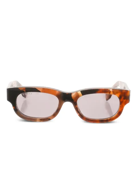 Gucci Eyewear rectangle tortoiseshell sunglasses Brown GG1910S002