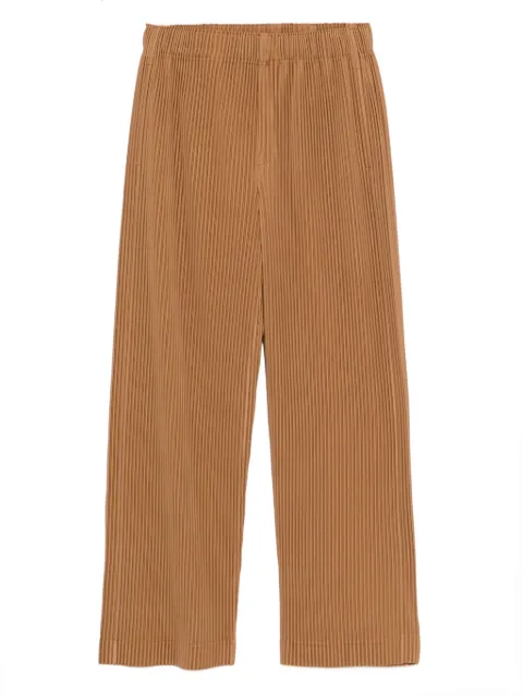 Homme Plissé Issey Miyake plissé straight-leg trousers Brown HP58JF104