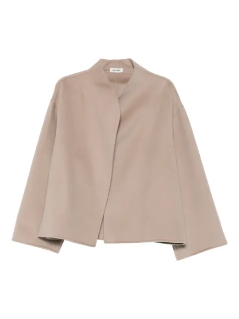 Soft Goat open-front short oversized coat Neutrals FW25SFW101810072