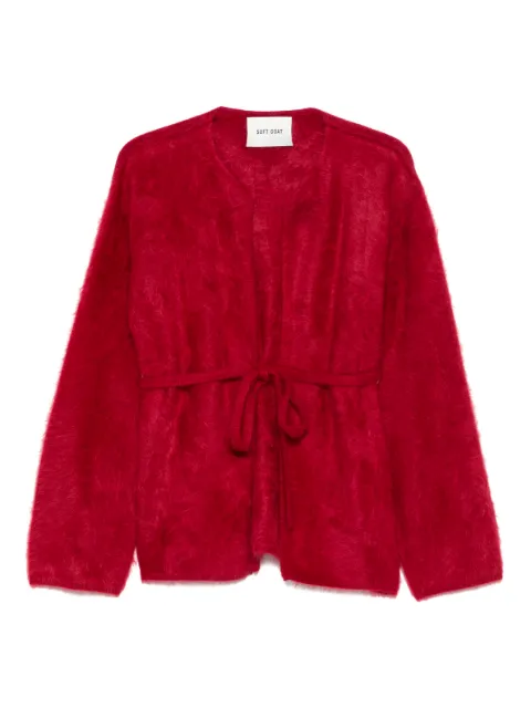 Soft Goat brushed cardigan Red FW25SF24077