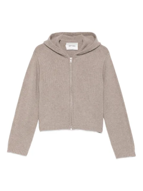 Soft Goat chunky zip cardigan Grey FW252451800002