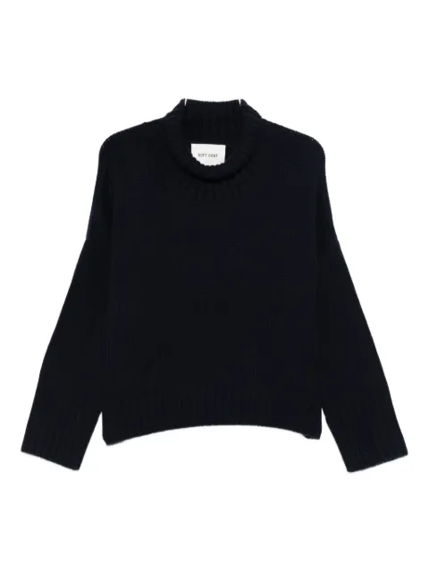 Soft Goat high-neck sweater Blue FW25SF21049