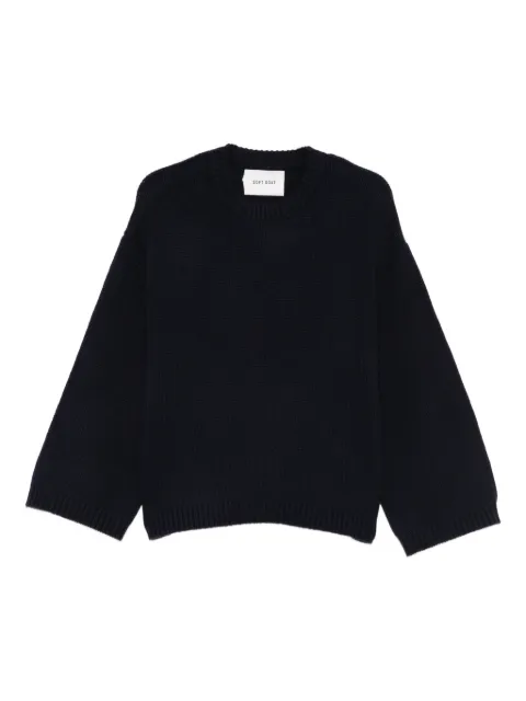 Soft Goat chunky cashmere crew-neck sweater Blue FW25SF2401210039