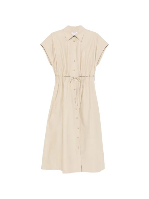 Brandon Maxwell Blake eyelet waist shirt dress Neutrals DR817PS26