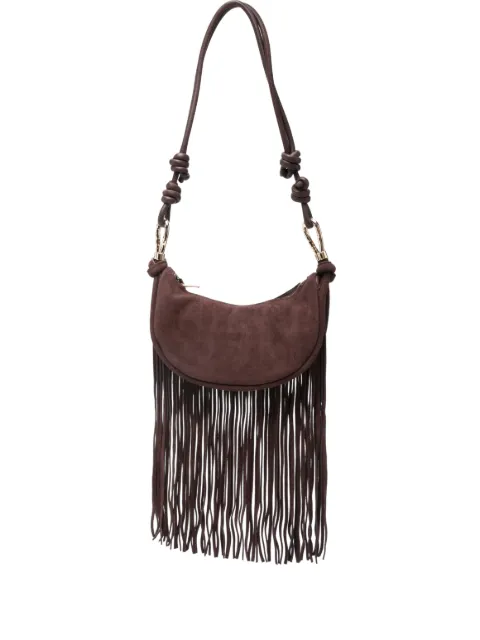SIMKHAI Avery fringe cross body bag Brown 126H029SUE
