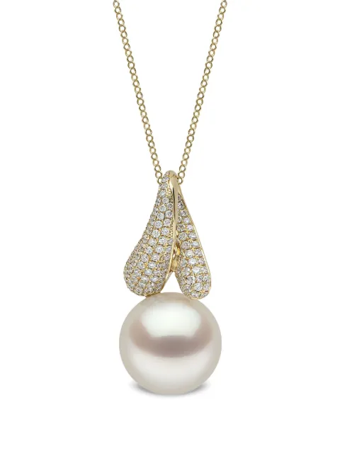 Yoko London 18K yellow gold Jazz pearl and diamonds pendant necklace Gold JZ1031P6W