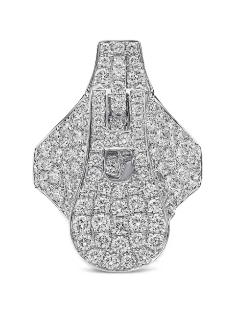 Yoko London 18K white gold Zyyp diamond ring Silver CS1048R7