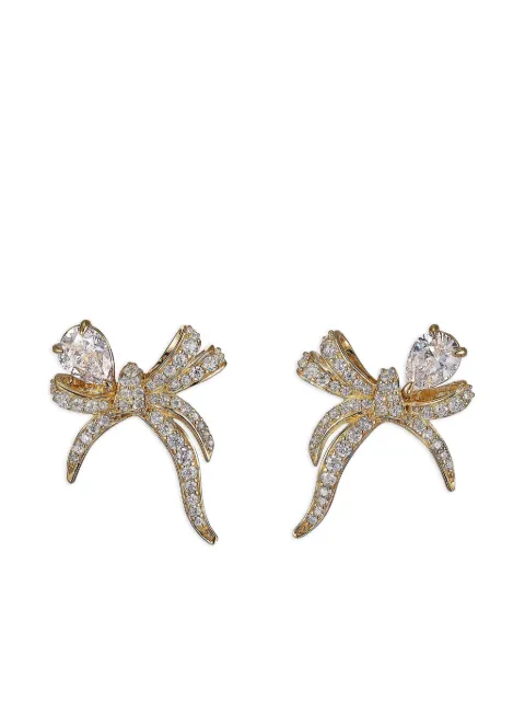 Anabela Chan 9K yellow gold mini Ruban diamond earrings Gold AC21CB12ESYGWD