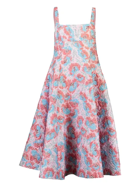 Mary Katrantzou Beaux floral-brocade midi dress Pink SS25D12