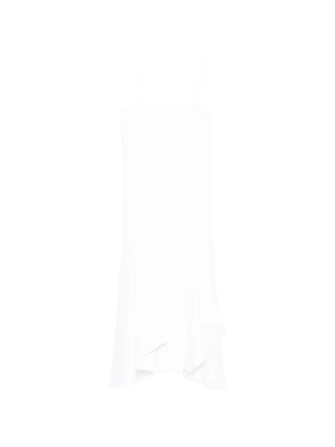 Brandon Maxwell cascade strap dress White DR810PS26