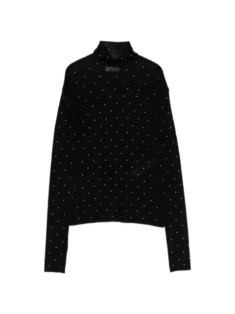 Rabanne roll-neck top Black 26PMPU058ML0336