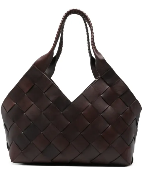 DRAGON DIFFUSION Castello dark brown tote bag Brown 8111