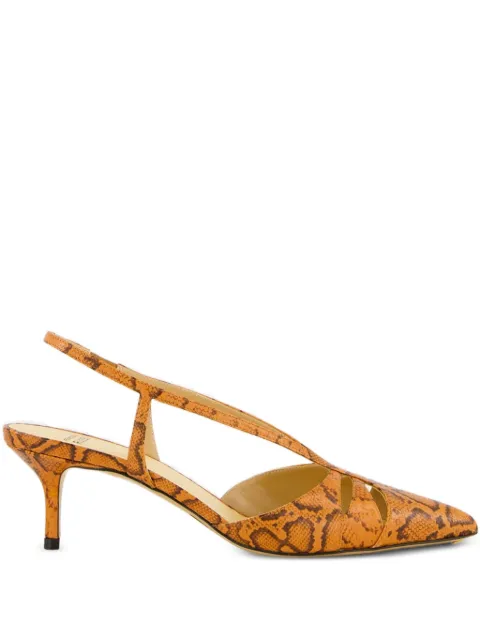 Francesco Russo kitten-heel pumps Brown R1P922
