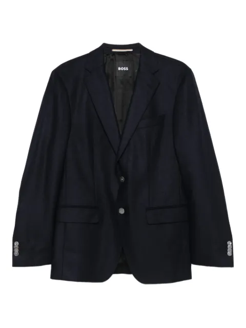 BOSS single-breasted coat Blue 50551573