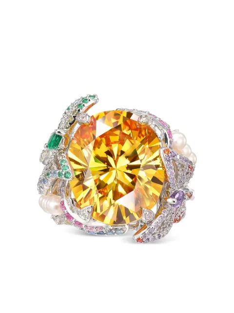 Anabela Chan Swallowtail multi-stone ring Gold AC17BO13RSYGOC