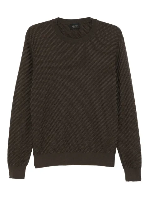 Brioni round-neck sweater Brown UMQ90LPAK222121