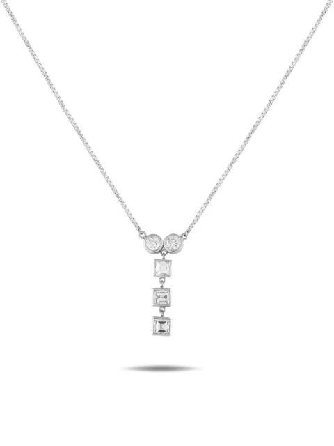LB Exclusive platinum diamond necklace Silver MF06082225