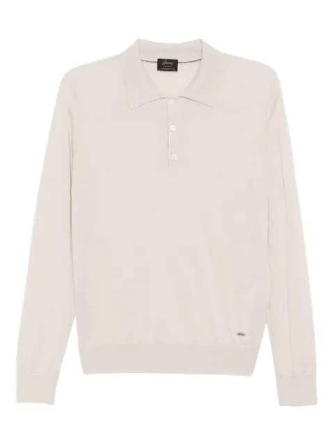 Brioni knitted polo shirt Neutrals UMR30LP1K829292