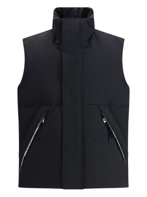 Laminar zip-pocket quilted gilet Black PI00378UL12839