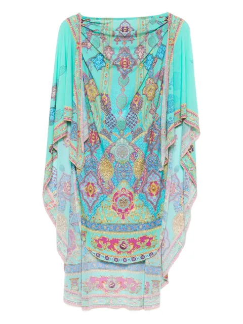 Camilla paisley-print skirt Blue 00037638CONCCORR