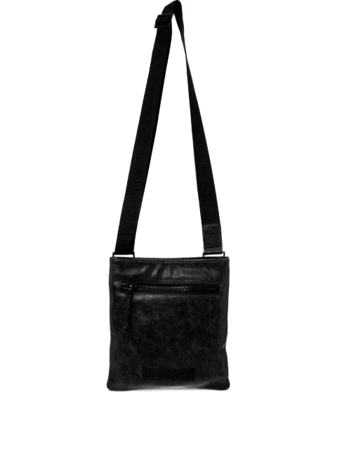 Just Cavalli logo-embossed messenger bag Black 79QA4B12ZSD10