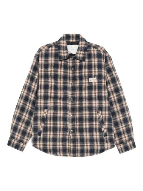 DUNST checked shirt Blue UDJU5C112N2
