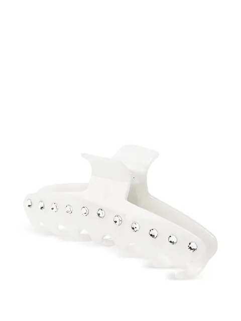 Maison Michel crystal-embellished claw hair clip White 3159001001