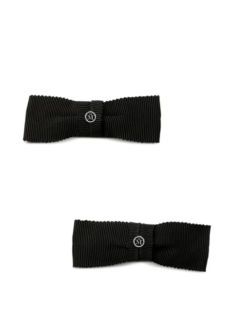 Maison Michel grosgrain bow hair clip Black 3152001001