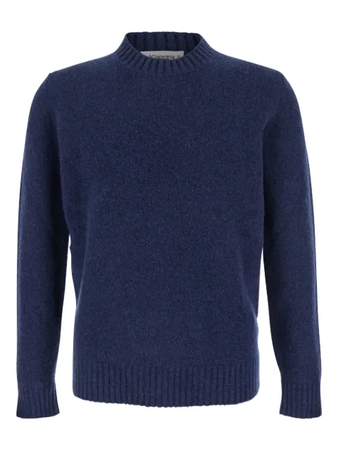 Kangra ribbed crew-neck sweater Blue 220301