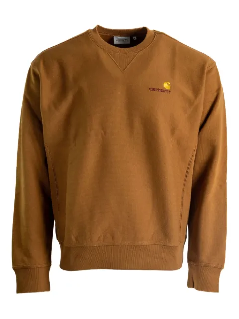 Carhartt WIP American Script logo sweatshirt Brown I025475