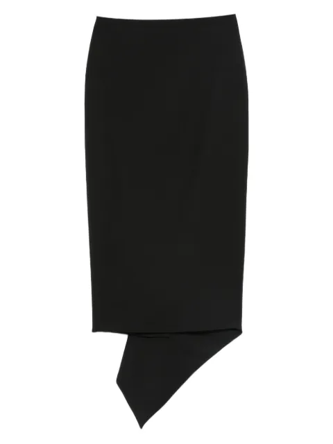 THELATEST asymmetric pencil skirt Black TLWC9001W0206ABTP