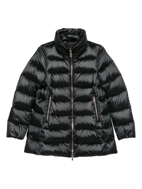 Moorer quilted zip-front coat Black DORADOHC